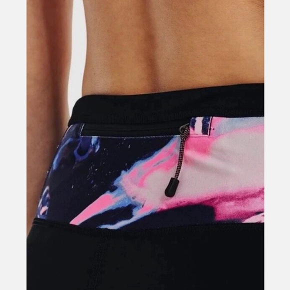 Under Armour Run Anywhere Ankle Tights Black Reflective Exercise Legging Size L - Picture 8 of 13